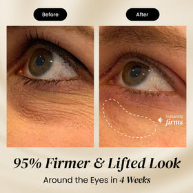 Eliré Firming Eye Cream peptide-ceramide formula shown for a smooth, firming under-eye effect.