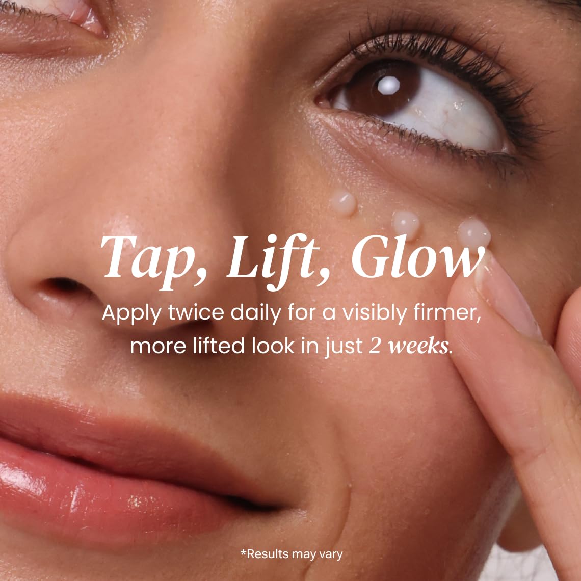 Eliré Firming Eye Cream sensitive-skin friendly texture depicted.