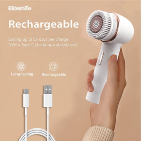 Eliteshine face-cleansing-massage-function delivers a spa-like massage