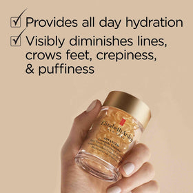 Elizabeth Arden vanity display featuring the eye serum capsules and packaging