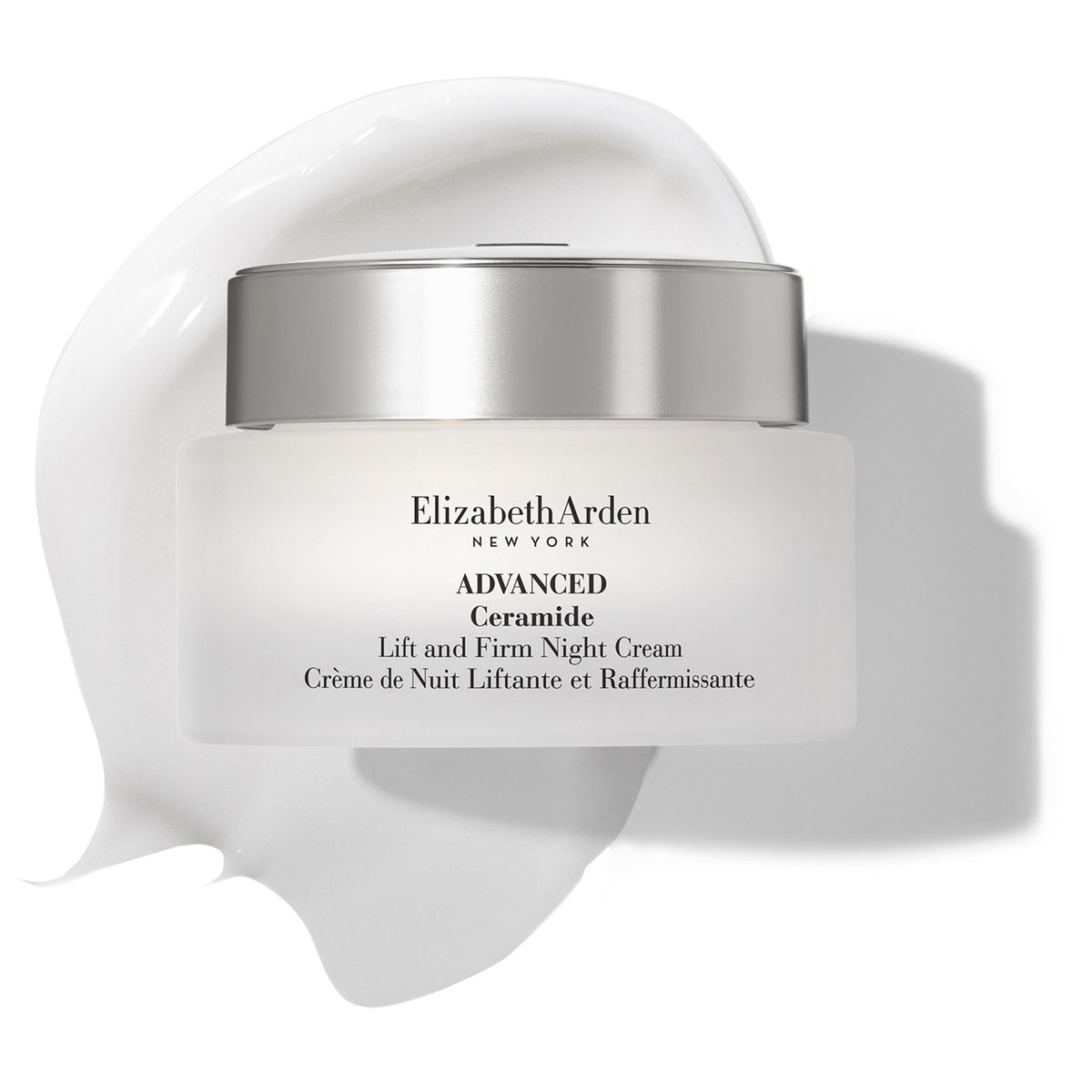 Elizabeth Arden Advanced Ceramide Lift & Firm Night Cream label highlights premium formula