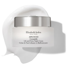 Elizabeth Arden Advanced Ceramide Lift & Firm Night Cream label highlights premium formula