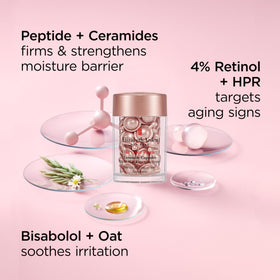 Elizabeth Arden bottle close-up from the serums set