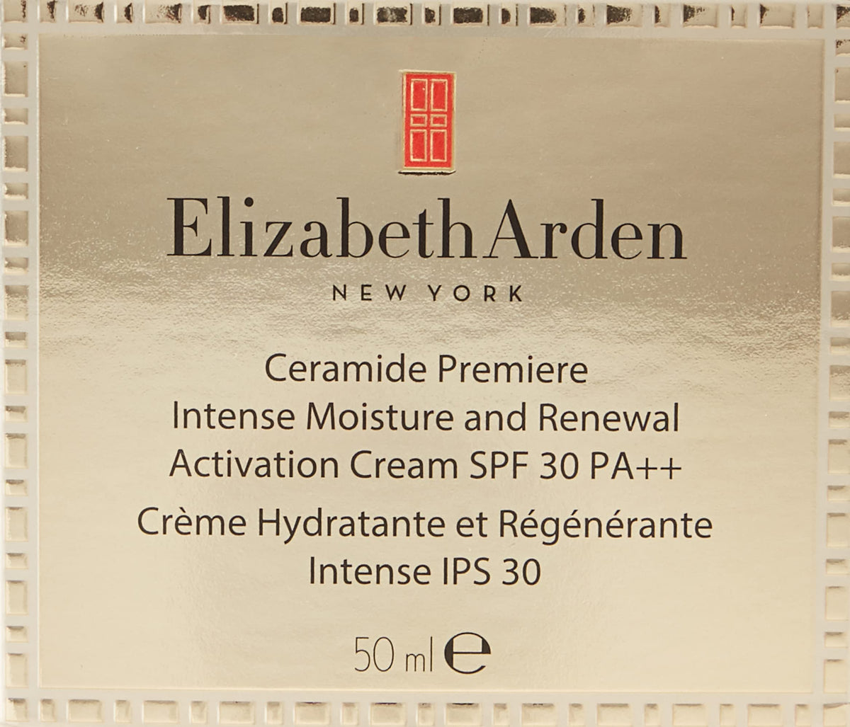 Elizabeth Arden Ceramide Premiere close-up texture highlighting smooth, hydrated skin.