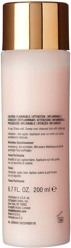 Elizabeth Arden Ceramide Purifying Toner texture on skin after cleansing, ready for moisturizer.