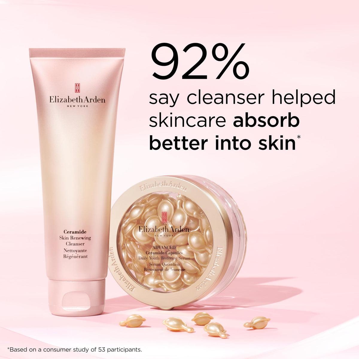 Elizabeth Arden Ceramide Skin Renewing Cleanser first-step cleanse hydrates skin.