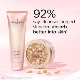 Elizabeth Arden Ceramide Skin Renewing Cleanser first-step cleanse hydrates skin.