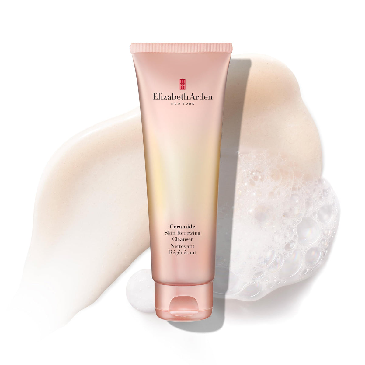 Elizabeth Arden Ceramide Skin Renewing Cleanser foam-lather delivers refreshing wash.