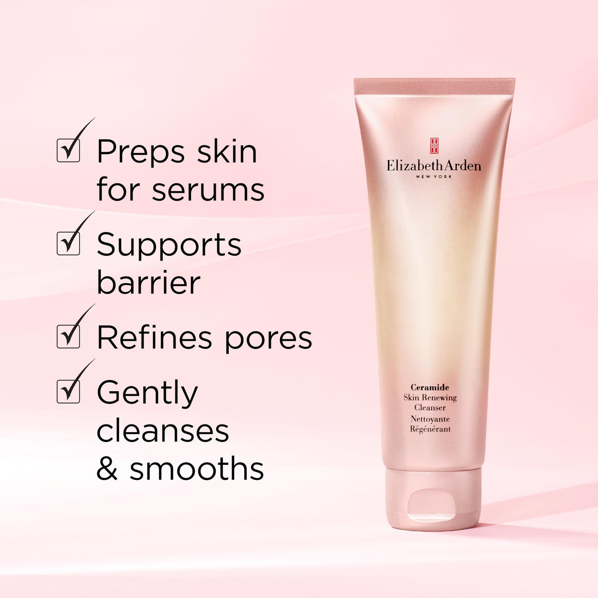 Elizabeth Arden Ceramide Skin Renewing Cleanser moisturizing-complex hydrates while cleansing.