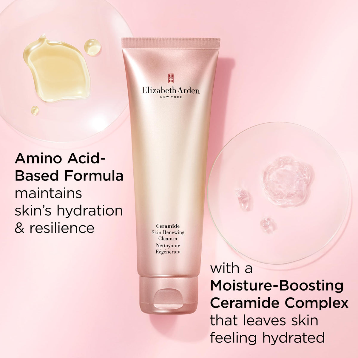 Elizabeth Arden Ceramide Skin Renewing Cleanser for a radiant glow and instant refresh.