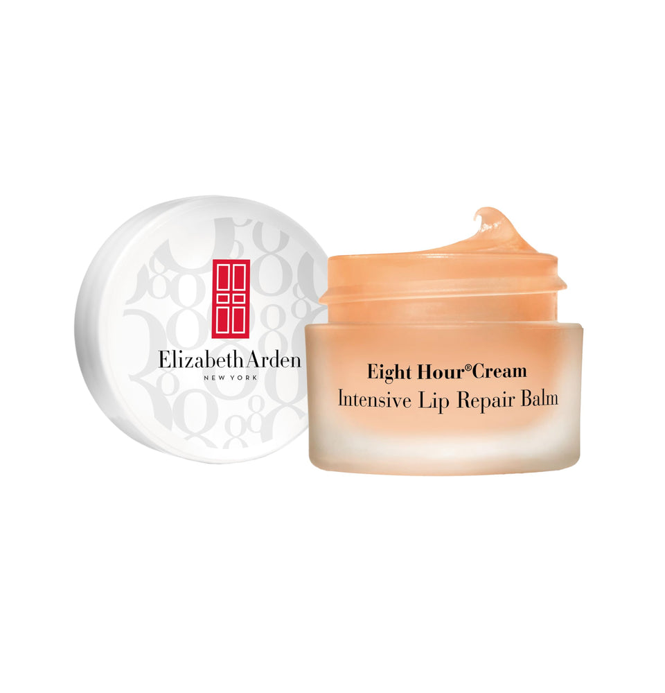 Elizabeth Arden Eight Hour Cream Intensive Lip Repair Balm bottle for long-lasting moisture.