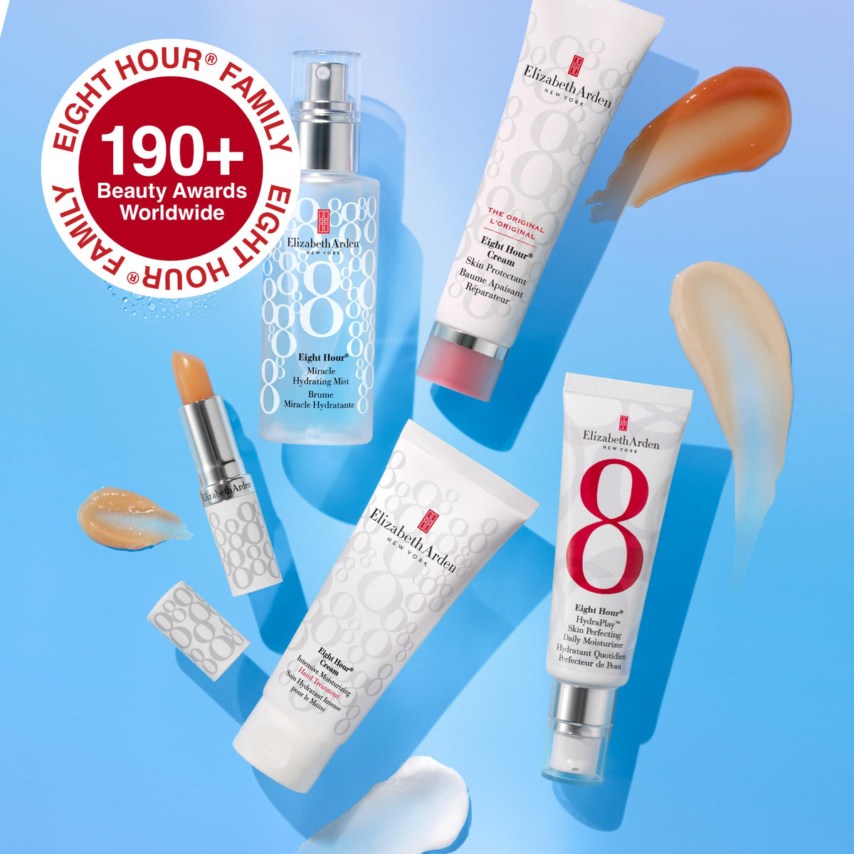 Elizabeth Arden Eight Hour Cream packaging outer box emphasizes value and the large thirteen point five ounce size.
