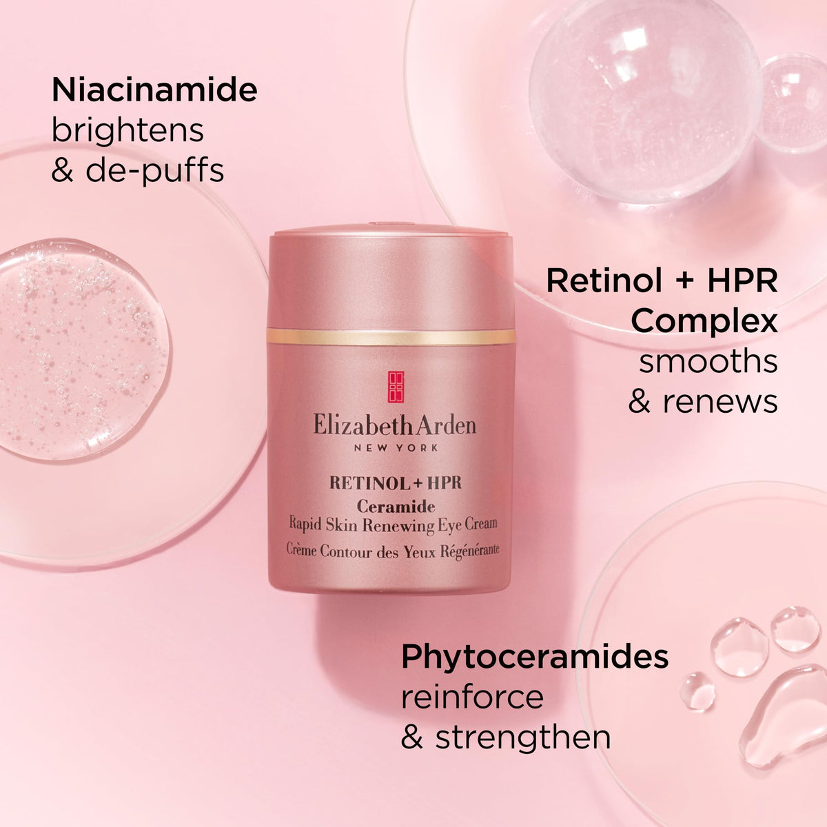 Swatch shows non-greasy finish suitable for makeup wear