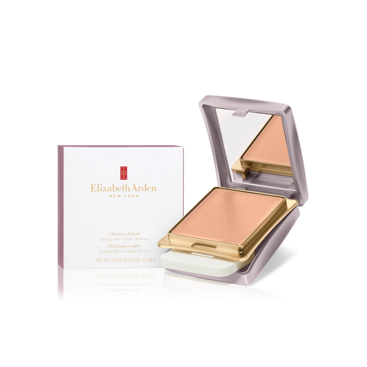 Elizabeth Arden Flawless Finish compact open for on the go touch ups