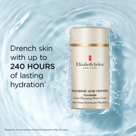 Elizabeth Arden lightweight gel texture dispenses smoothly onto skin for quick absorption.