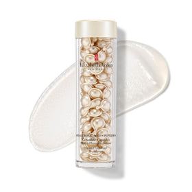Elizabeth Arden Hyaluronic Capsules pack open for travel-friendly skincare.