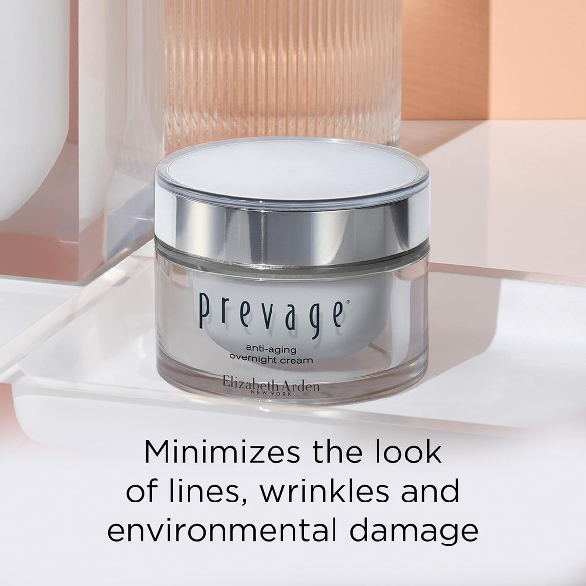 Elizabeth Arden Prevage anti-wrinkle cream close-up illustrating smoother skin