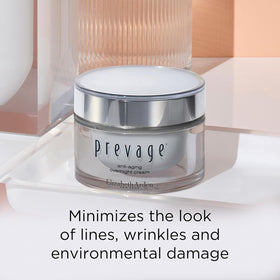 Elizabeth Arden Prevage anti-wrinkle cream close-up illustrating smoother skin