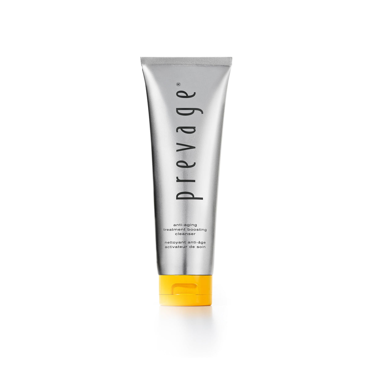 Elizabeth Arden Prevage cleanser on vanity suggesting spa-like skincare prep.