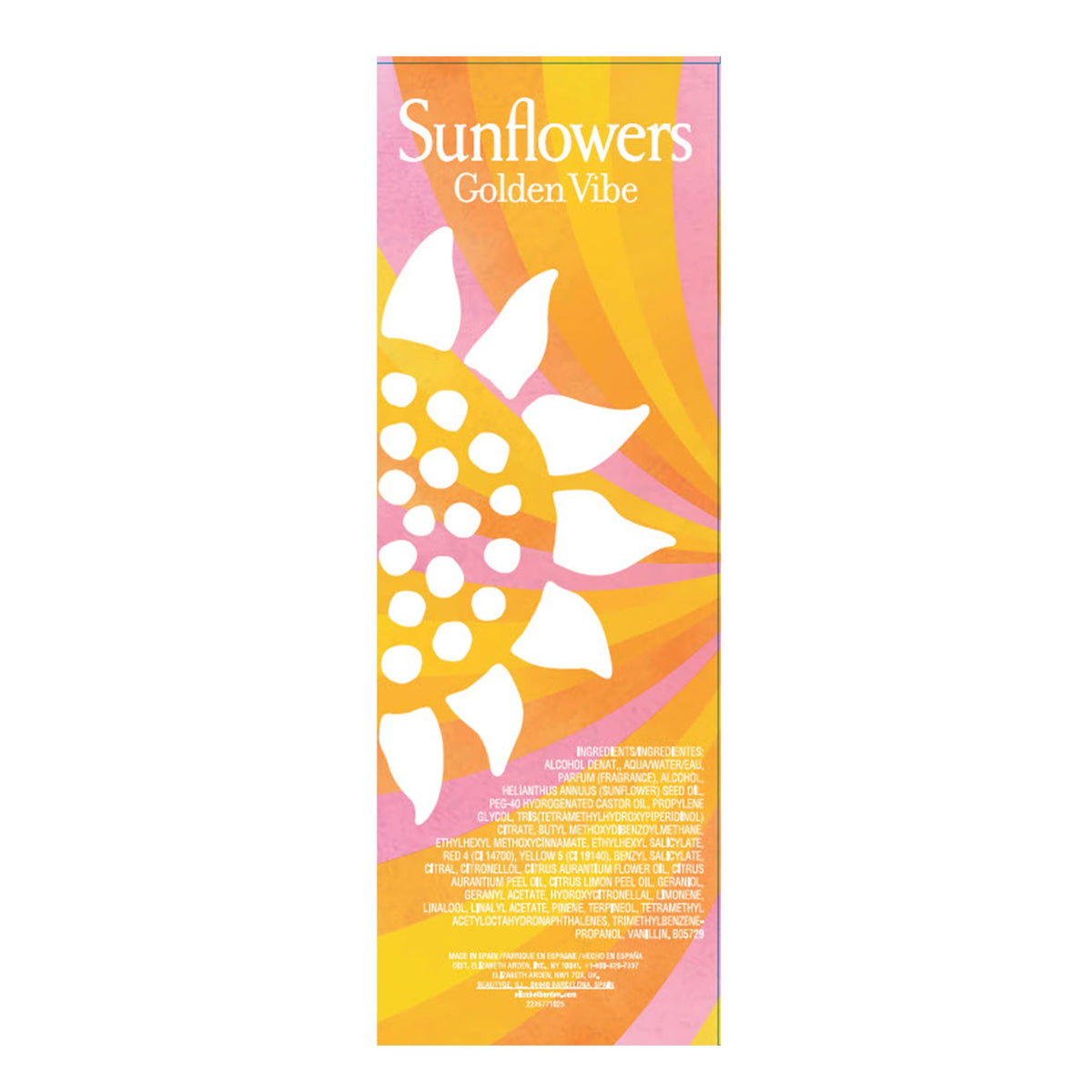 Elizabeth Arden Sunflowers Golden Vibe application scene, easy spritz for daily rituals.