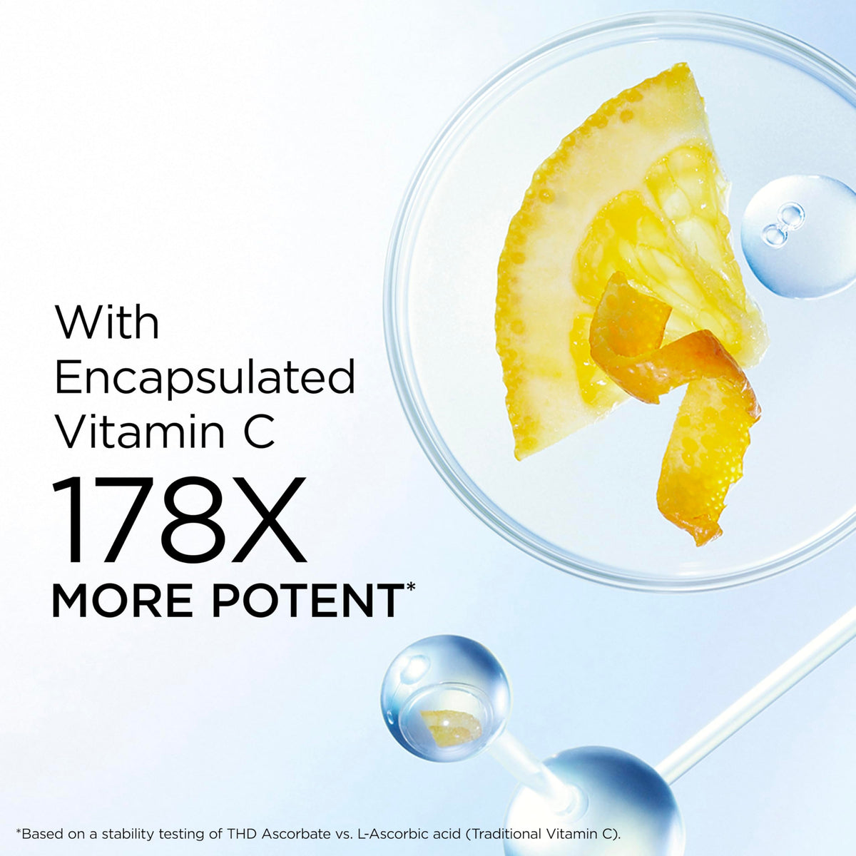 Elizabeth Arden Visible Brightening capsules in bottle highlight travel-friendly skincare.