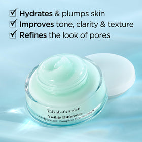 Elizabeth Arden Visible Difference HydraGel being applied to clean skin