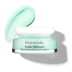 Elizabeth Arden Visible Difference HydraGel jar close-up highlights smooth, non-greasy texture