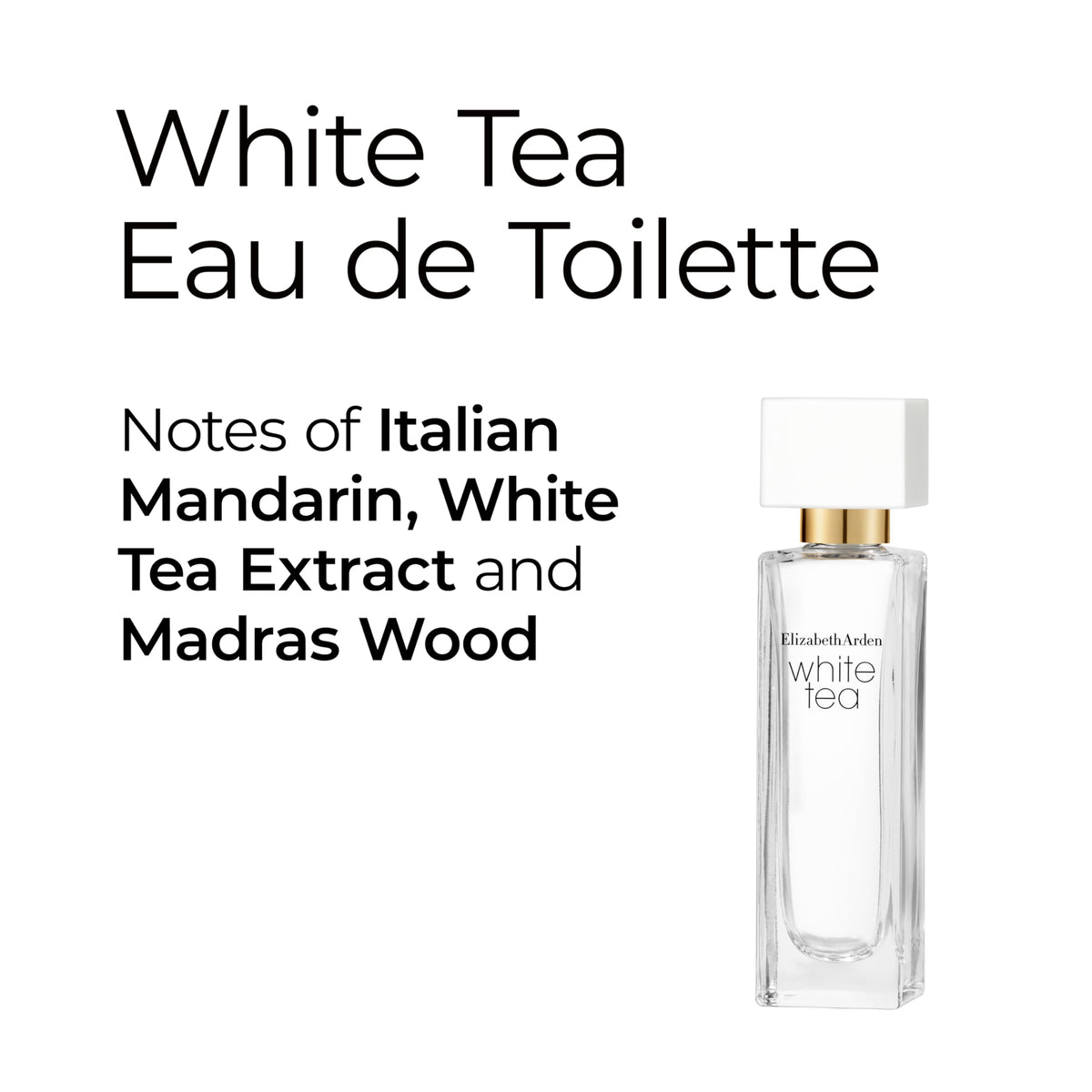 Elizabeth Arden White Tea Eau de Parfum mini bottle with rose water notes.
