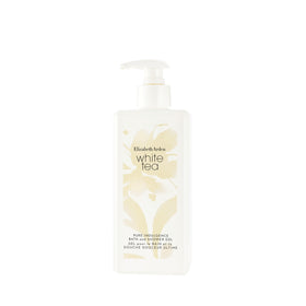 Elizabeth Arden White Tea Pure Indulgence bath gel bottle with foamy lather for daily pampering