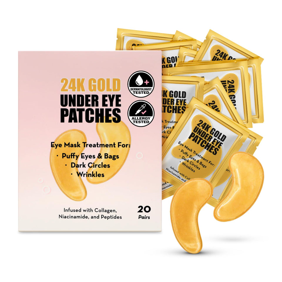 Elizabeth Mott 24K Gold Under Eye Patches packshot for spa-like refresh