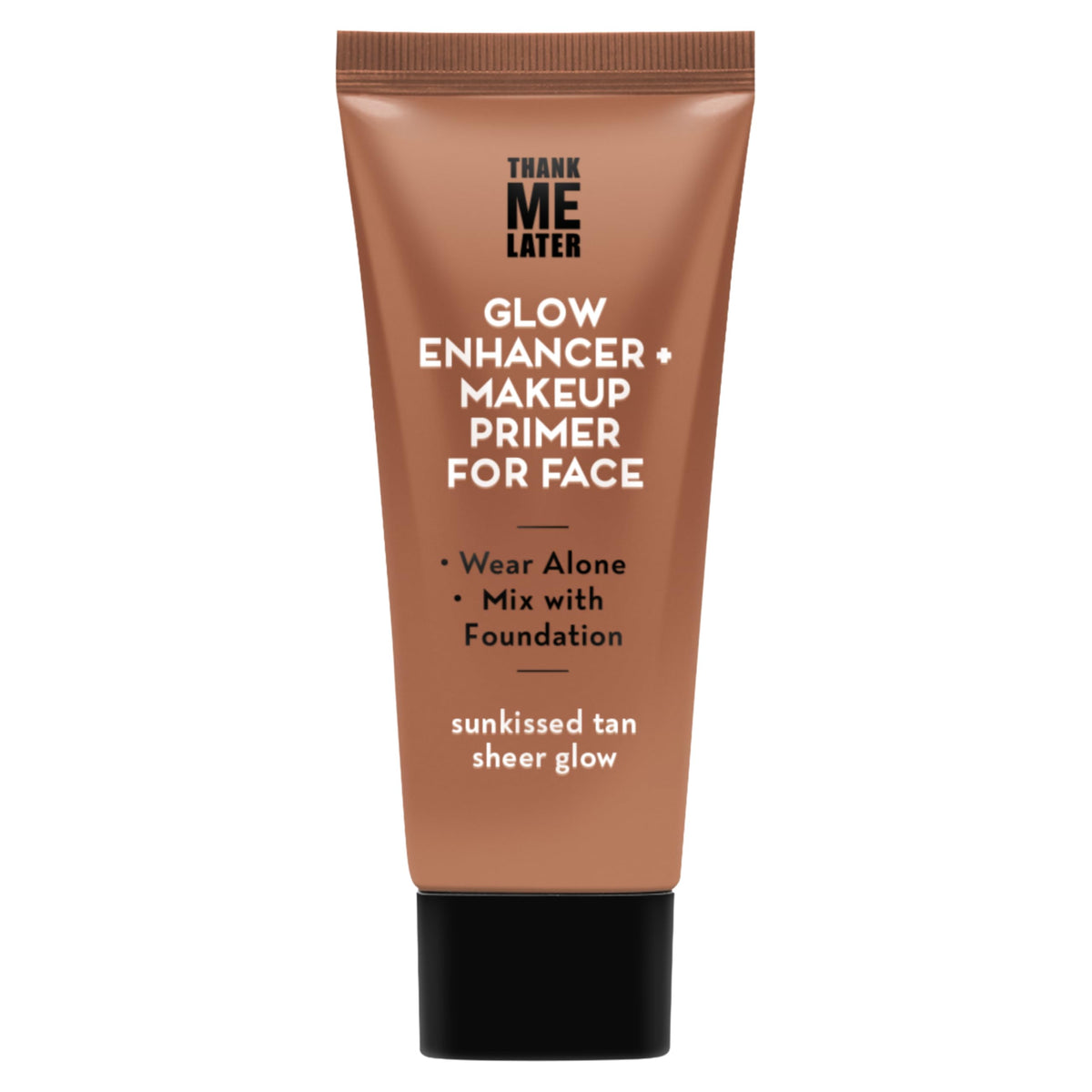 Elizabeth Mott Thank Me Later Glow Enhancer bottle shows a hydrating primer.