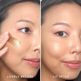 Applying Glow Enhancer provides a smooth, primed base for makeup.
