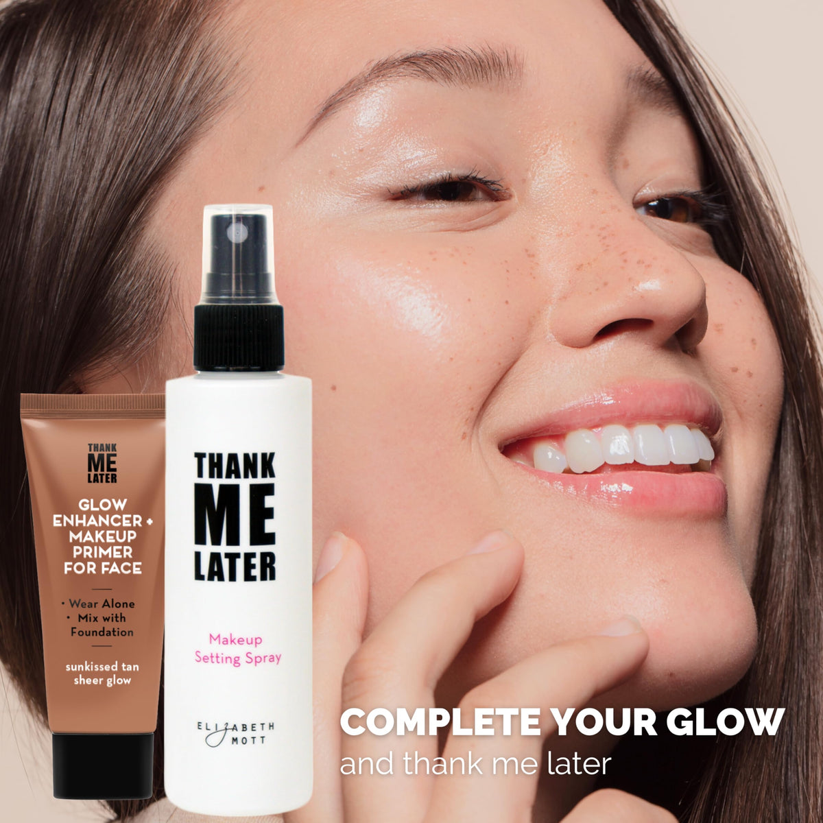 Glow Enhancer added to morning routine for a radiant start.