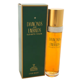 Elizabeth Taylor Diamonds and Emeralds EDT Splash bottle front for elegant fragrance.