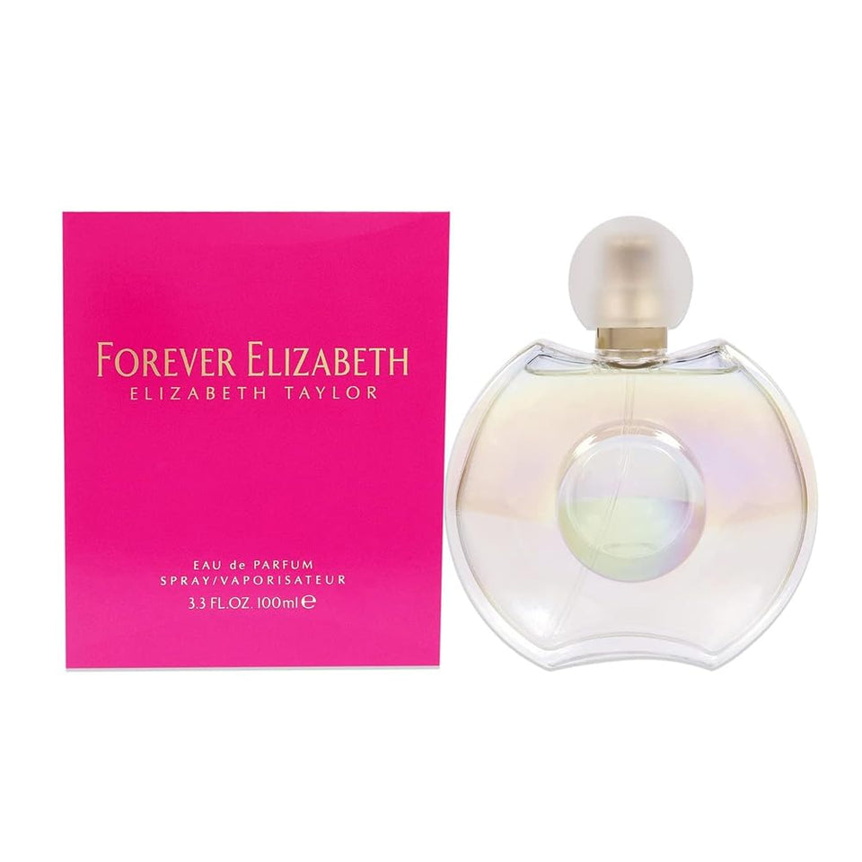 Elizabeth Taylor Forever Elizabeth bottle front view, elegant everyday fragrance experience
