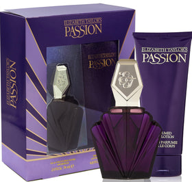 Elizabeth Taylor Passion body lotion close-up for moisturized skin.