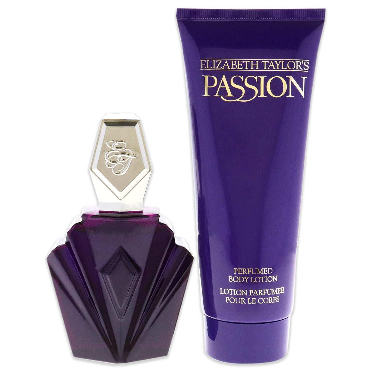 Elizabeth Taylor Passion body lotion provides silky hydration that layers with fragrance.