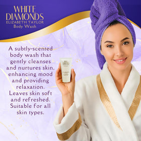 Elizabeth Taylor White Diamonds-body-wash luxurious cleansing experience