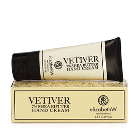 Elizabeth W hand cream vetiver bottle, rich hydration for dry hands
