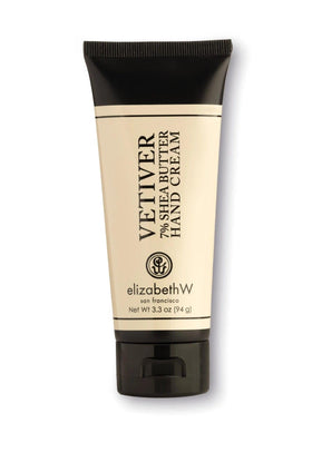 Elizabeth W vetiver hand cream tube, travel-friendly moisture for day and night