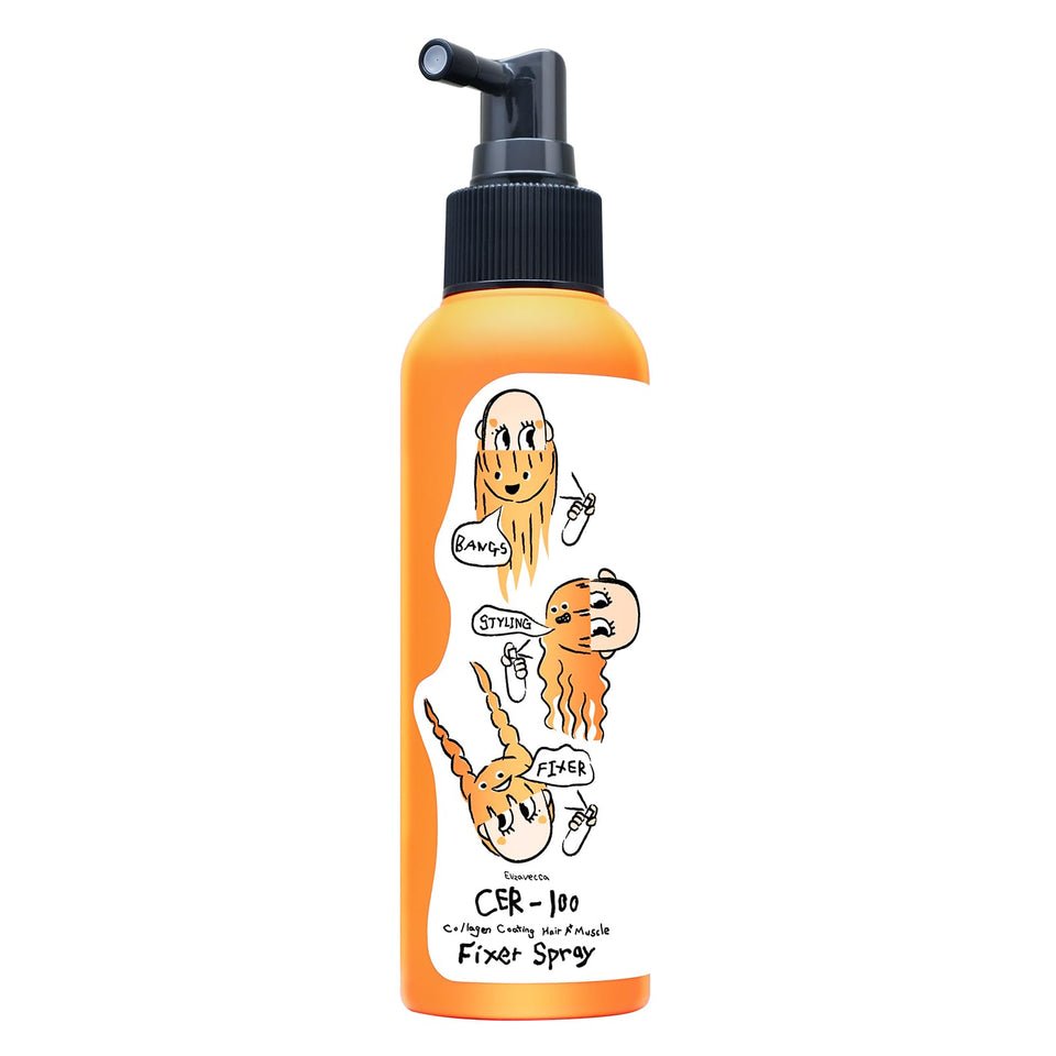 Elizavecca CER-100 spray bottle close-up for voluminous, tamed hair