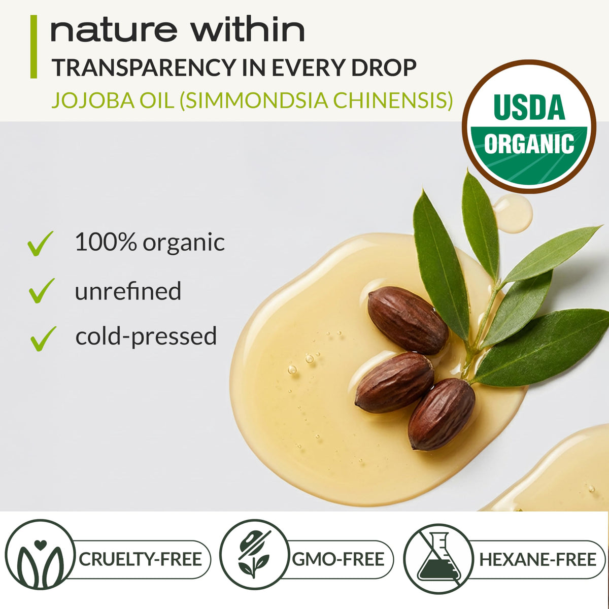 Ella & Eden jojoba oil dropper for precise application