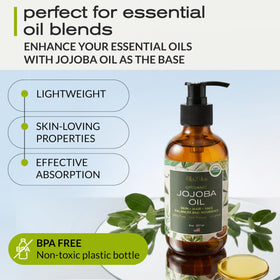 Ella & Eden jojoba oil texture on skin with a non-greasy finish