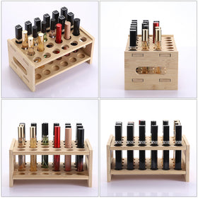 ELLDOO bamboo dresser organizer for brushes and small bottles