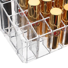 ELLDOO dresser organizer in clear acrylic on vanity