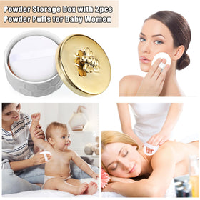 ELLDOO compact dresser jar for bathroom essentials and vanity organization
