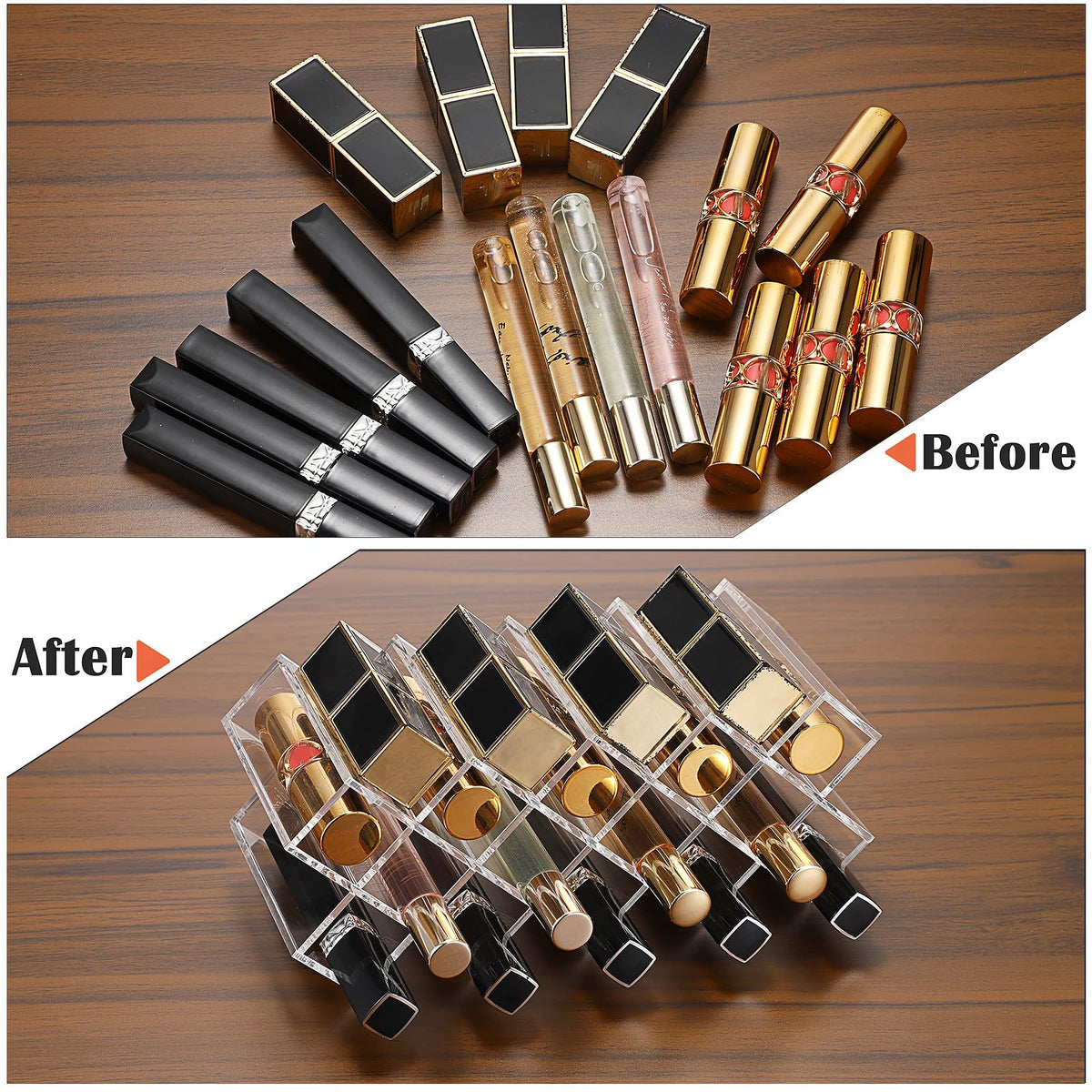 ELLDOO dresser display close-up highlights transparent design for quick item identification
