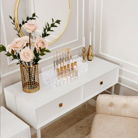 ELLDOO compact size fits vanity without crowding.