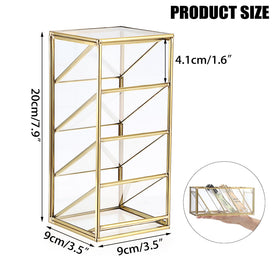 ELLDOO rollerball perfume organizer side view; space-saving design for small desks