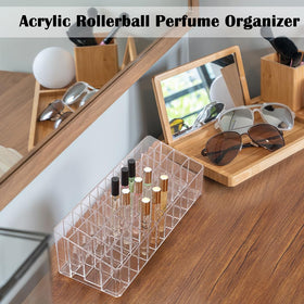 ELLDOO transparent acrylic design enhances vanity display.